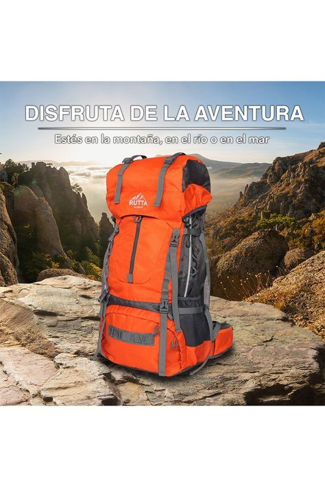 MOCHILA CAMPING 75L NARANJO-4
