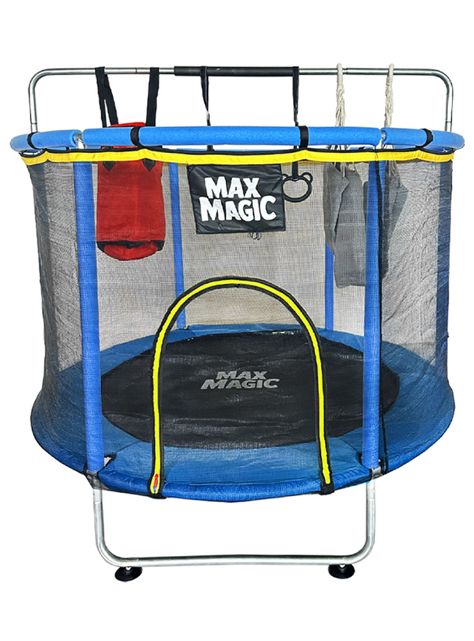 Cama Elástica Infantil Max Magic Azul con Accesorios 140cm-0