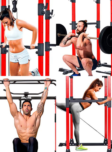 Jaula Power Rack de Potencia Multifuncional-7