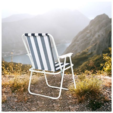 Silla Plegable con Reposabrazos Multicolor-5
