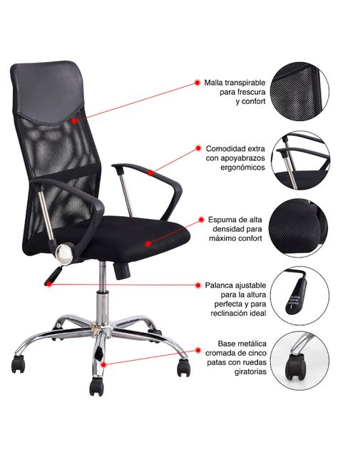 Silla de Oficina Autonomy Max - Negro-2