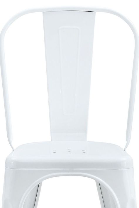 Pack De 4 Silla Metal Tolix Blanco-4