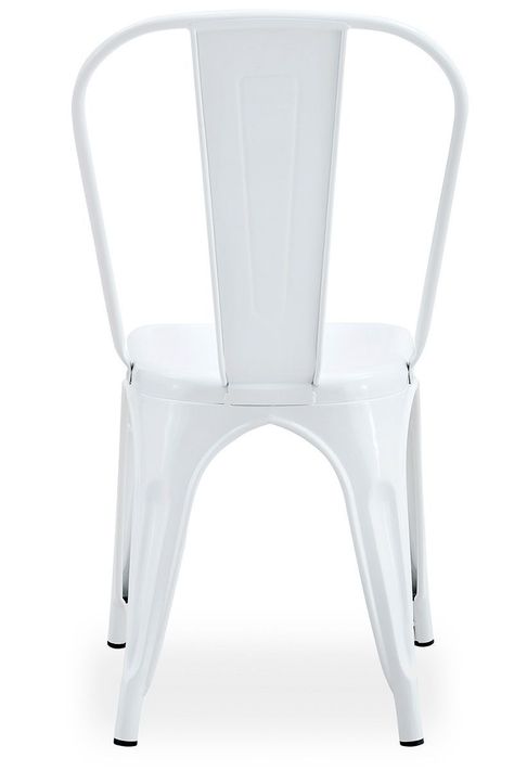 Pack De 4 Silla Metal Tolix Blanco-5