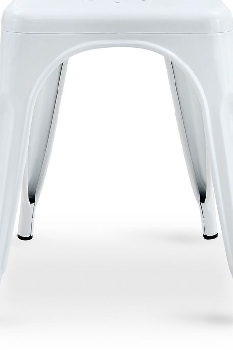 Pack De 4 Silla Metal Tolix Blanco-6