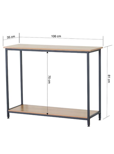 Arrimo Novahus Industrial Café con Tubo de Acero y MDF-2