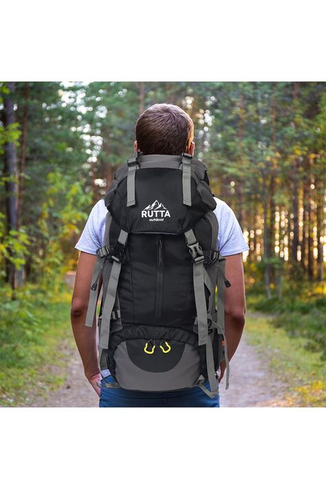 MOCHILA CAMPING 50L NEGRO-1