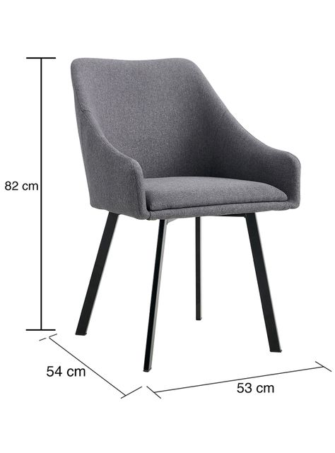 Pack 2 Sillas de Comedor Pereira Gris-2