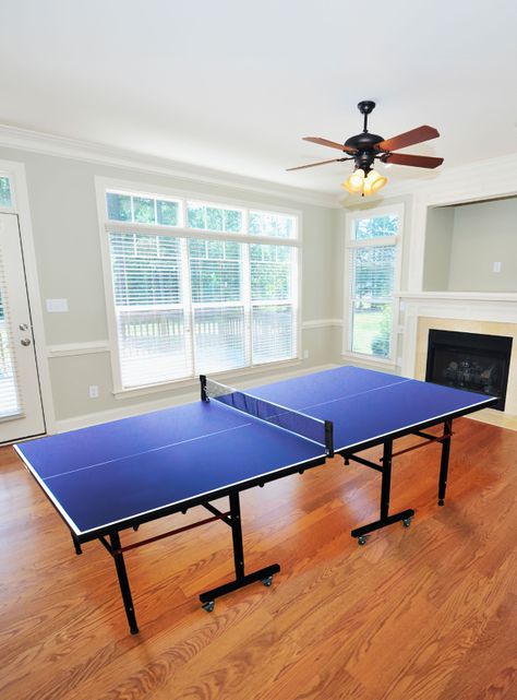 Mesa de Ping Pong Plegable Profesional Azul-5