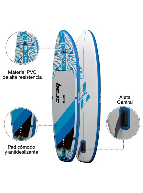 Set Stand Up Paddle 13x76x297 cm Azul-3