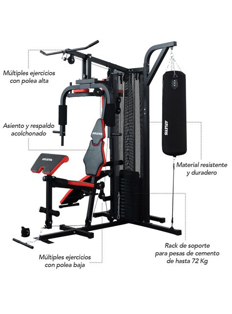 Home Gym Xtreme Force 400 - Todo en uno 72Kg-2
