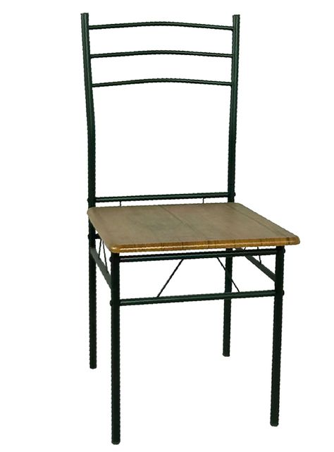 Juego de comedor 4P Capri Negro 74x70x110 cm-4