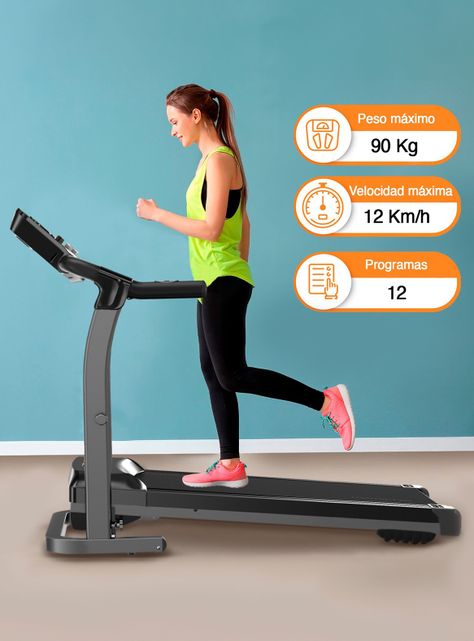 Trotadora Plegable M201 Bluetooth Negro-1