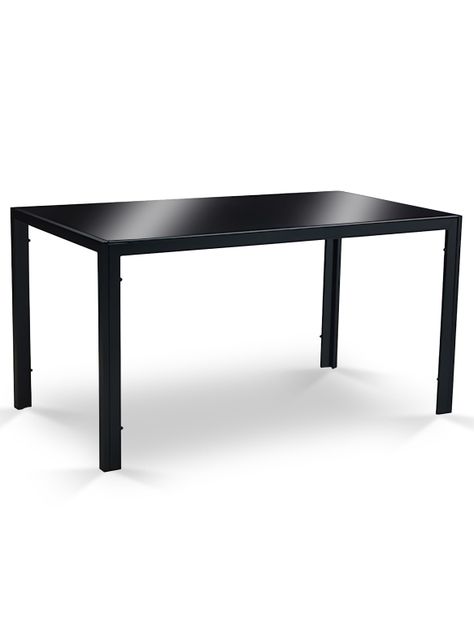 Mesa de Comedor Vidrio Negro-0