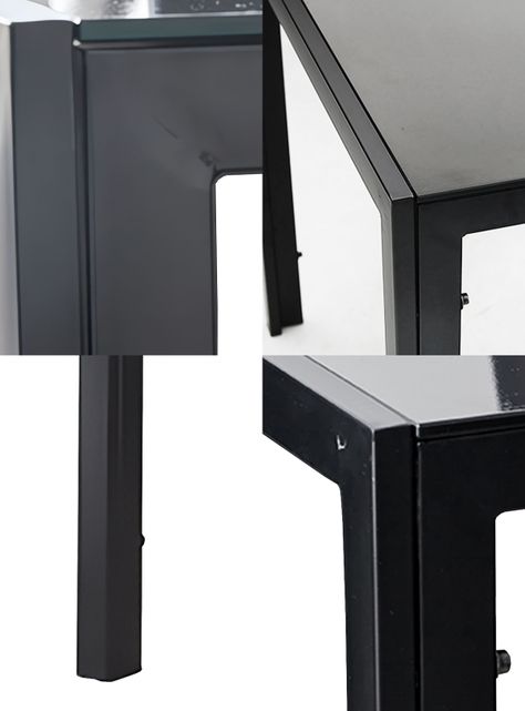 Mesa de Comedor Vidrio Negro-3