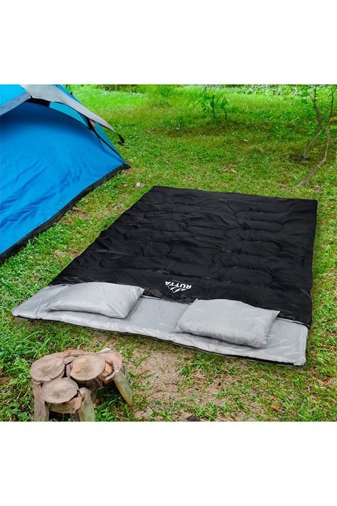Saco De Dormir 2 Personas 300 Grs Negro-5