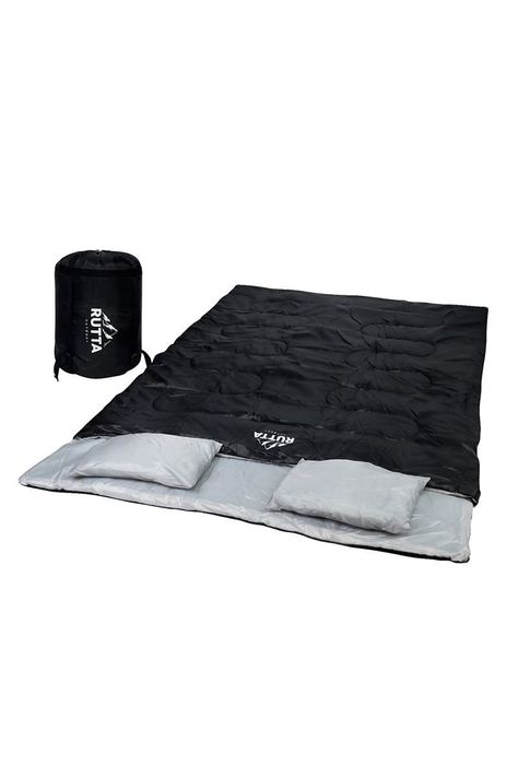 Saco De Dormir 2 Personas 300 Grs Negro-0