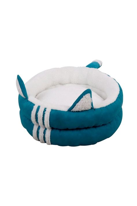 Cama Mascotas Orejas Azul-0