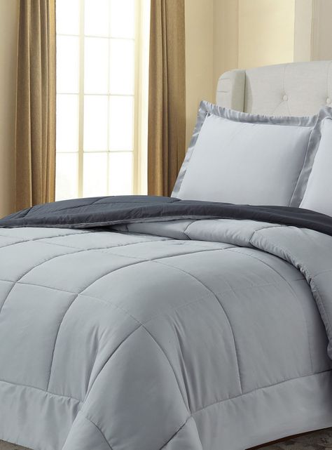 Plumón Reversible Marnie 2 Plazas Gris-4