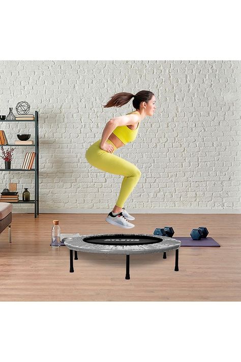 Trampolín 1 Metro Plegable Fit Cama Elástica Gris-5