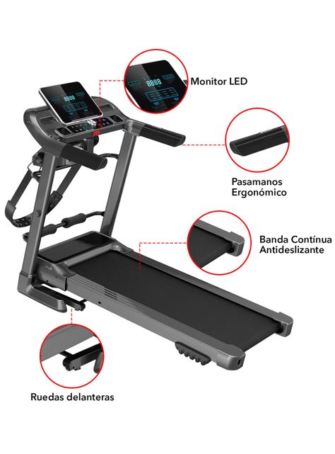 Trotadora Kemilng Eléctrica M700 Plus LCD MP3-3
