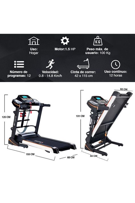 Trotadora Eléctrica R100 Plus MP3 y USB Negro-2