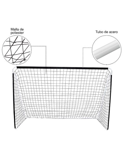 Arco de Fútbol Max Magic Negro 300x200cm-3