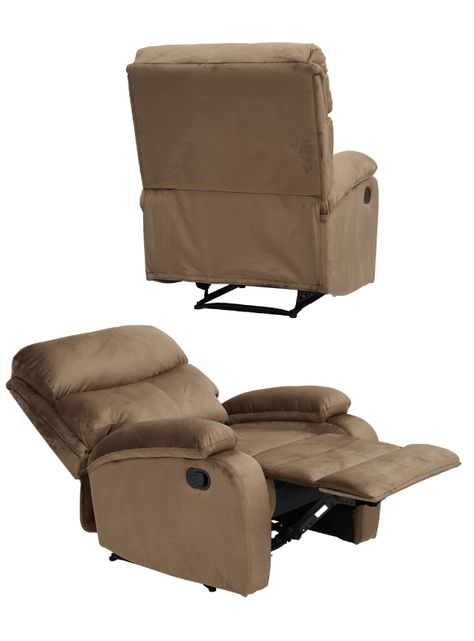 Berger Reclinable Milan Terciopelo Café-4