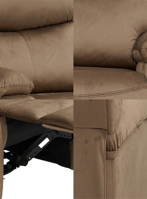Berger Reclinable Milan Terciopelo Café-7