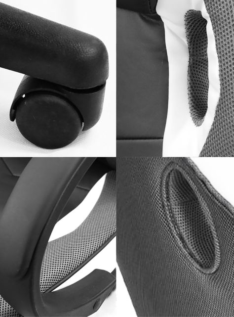 Silla Gamer PU Flow Ergonómica Escritorio Blanco-4
