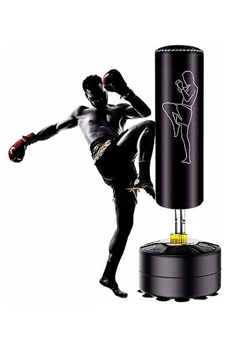 Set Punching Bag + Guantes De Boxeo Fitness-5