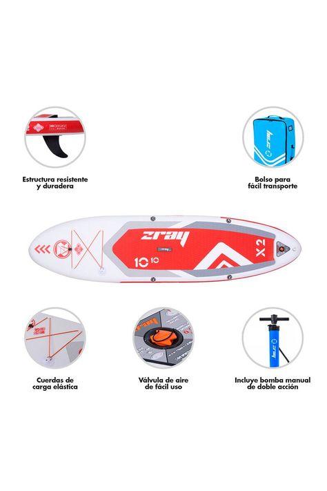 Stand Up Paddle 330x81x15 cm Rojo-3