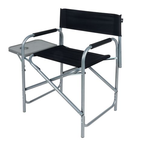 Silla con Bandeja Plegable Negro-0