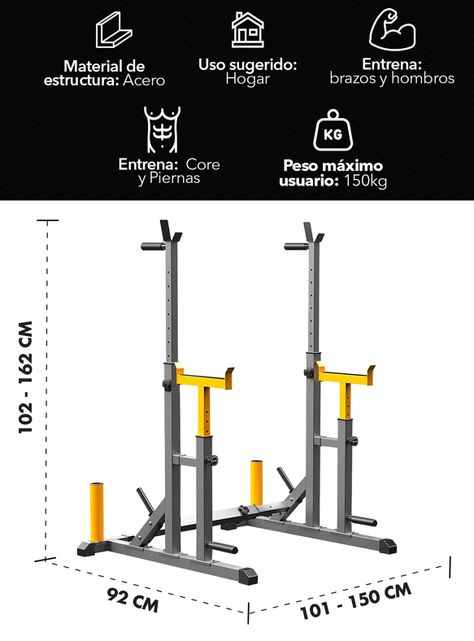 Squat Rack Multifuncional Power Sentadillas Press-2