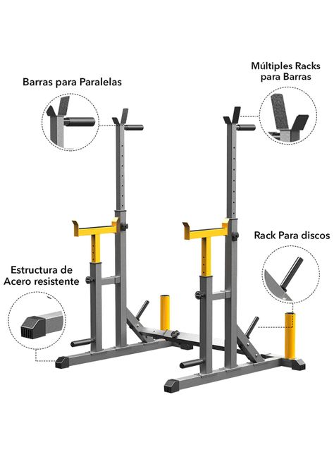 Squat Rack Multifuncional Power Sentadillas Press-3