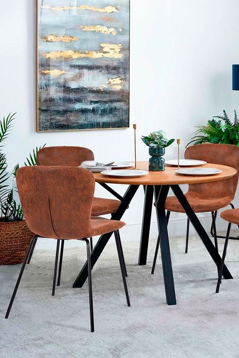 Pack 4 Sillas de Comedor Citrino Café-1