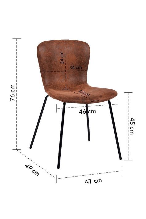 Pack 4 Sillas de Comedor Citrino Café-2