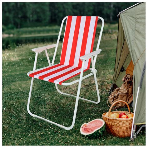 Silla Plegable con Reposabrazos Multicolor-1