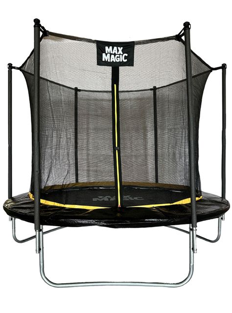 Cama Elástica Max Magic 244cm Negra con Red de Seguridad-0