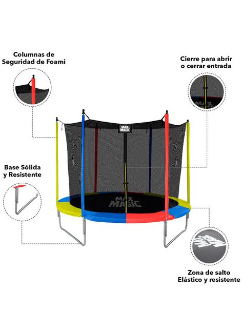 Cama Elástica 183 cm (6 Ft) Amarillo-3