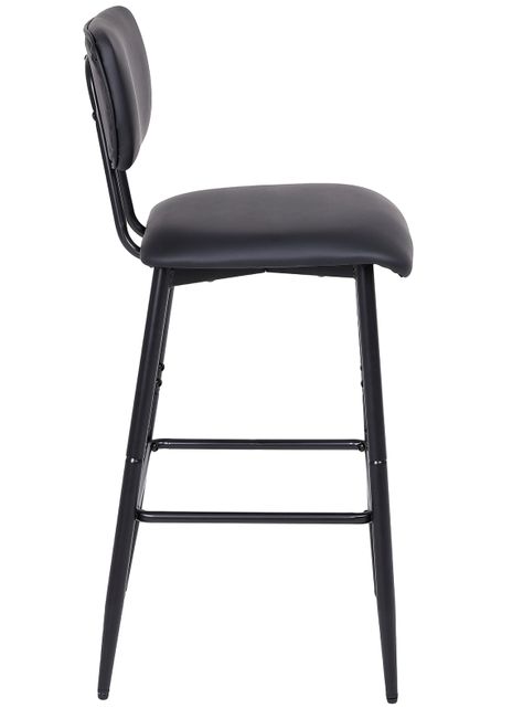 Pack 2 Pisos de Bar de Cocina Mid-Century con Respaldo Negro-2