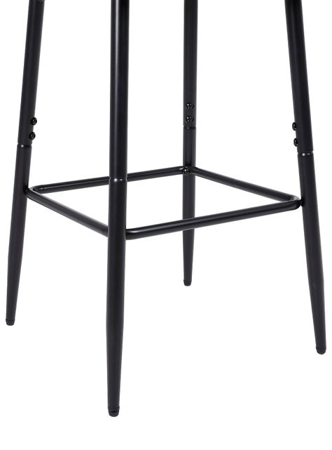 Pack 2 Pisos de Bar de Cocina Mid-Century con Respaldo Negro-3