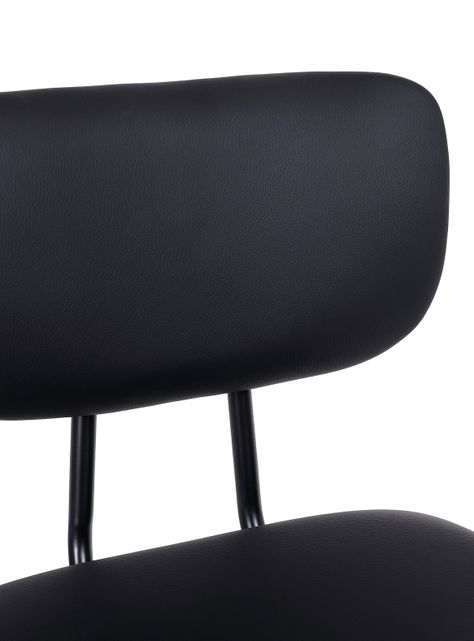 Pack 2 Pisos de Bar de Cocina Mid-Century con Respaldo Negro-5