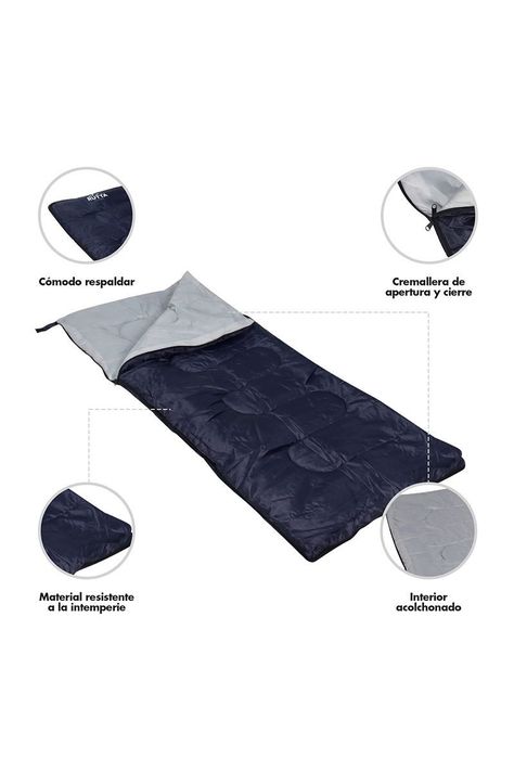 Saco de Dormir 250 Gr Azul-3
