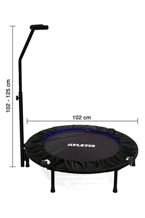 Trampolín con barra 1.02mts Pro Fitness Azul-2