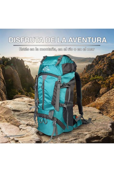 MOCHILA CAMPING 65L CELESTE-4