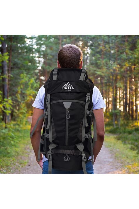 MOCHILA CAMPING 65L NEGRO-1