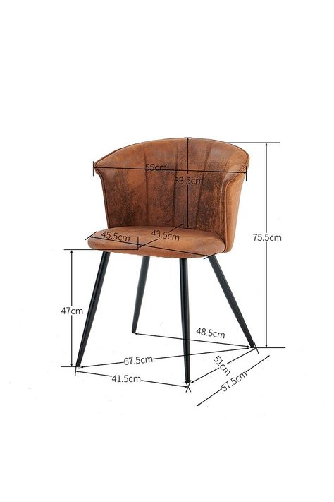 Pack 2 Silla comedor Doncic Café-2