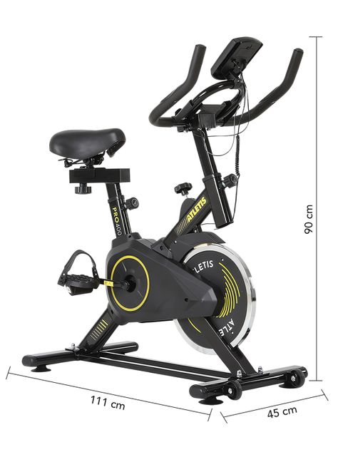 Bicicleta Spinning Atletis Pro 400 Amarillo 6 Kg-2