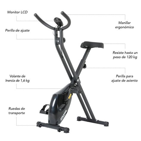 Bicicleta X Bike Atletis Pro 100 Magnética 1.6 Kg-2