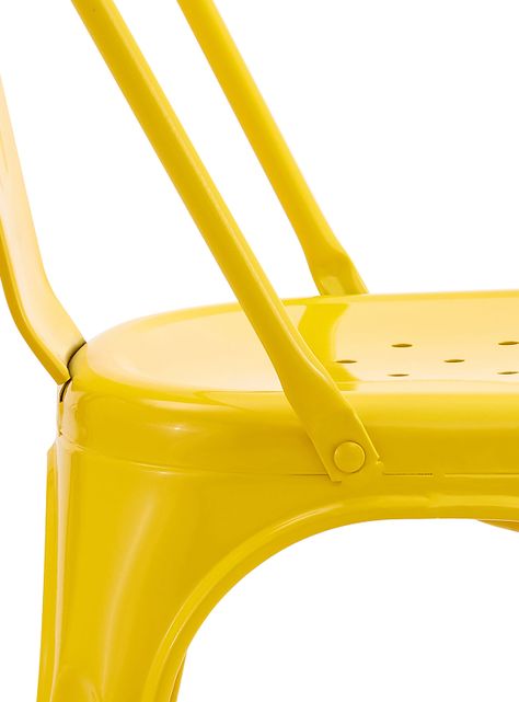Pack De 4 Silla Metal Tolix Amarillo-6